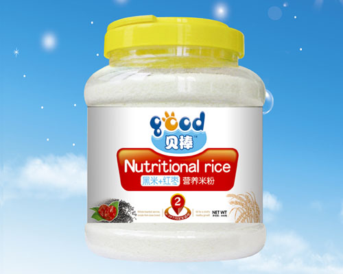 貝棒黑米+紅棗營養(yǎng)米粉