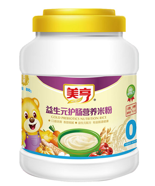 美亨800g桶裝益生元護(hù)腸營(yíng)養(yǎng)米粉0段