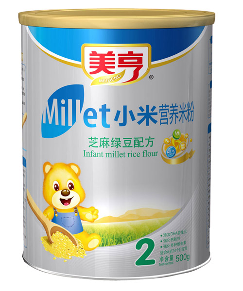 美亨小米芝麻綠豆?fàn)I養(yǎng)米粉2段