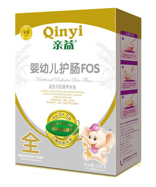 親益盒裝益生元嬰幼兒護(hù)腸FOS奶營(yíng)養(yǎng)米粉全