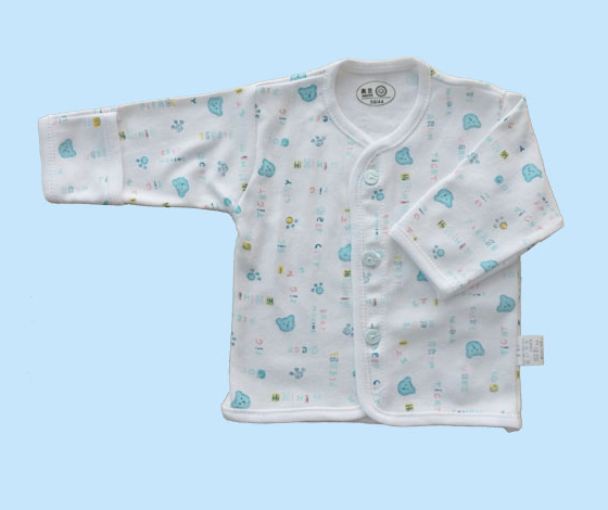 A06全背包邊系扣上衣(青)