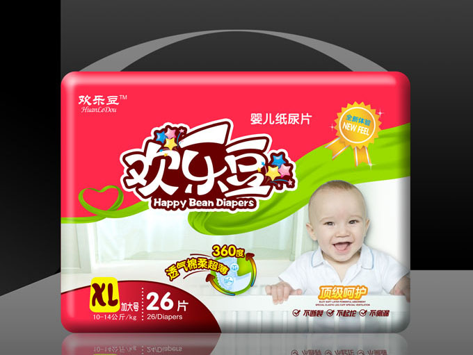 歡樂豆紙尿片棉XL號(hào)