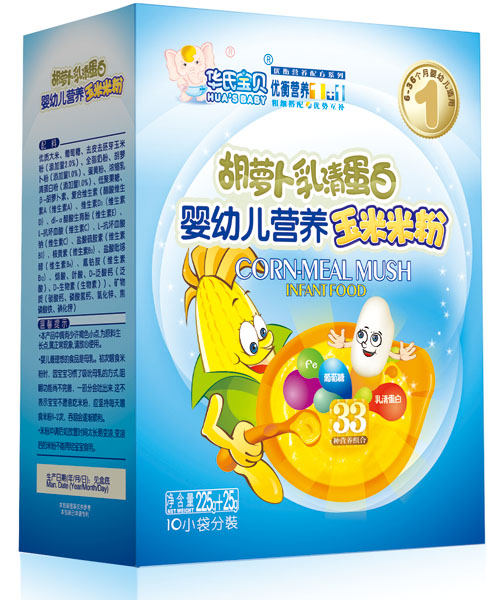 華氏寶貝胡蘿卜乳清蛋白玉米米粉盒裝