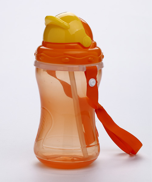 施貝樂(lè)橙色便捷學(xué)飲杯