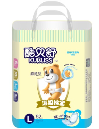 酷貝舒海吸棉寶紙尿片L大碼52片