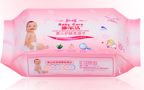 施爾潔yinge護膚柔濕巾80抽