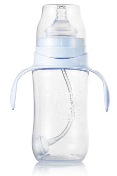 媽媽易300毫升順暢型PP全自動雙柄寬口奶瓶