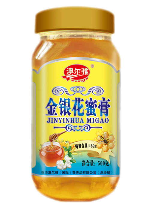 澳爾雅金銀花蜜膏500克