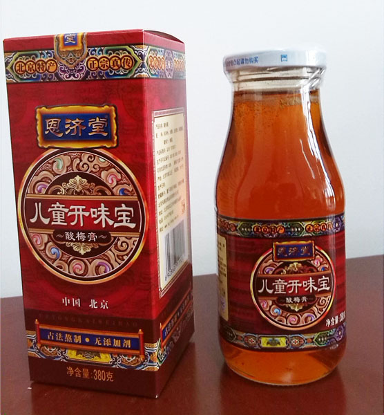 恩濟(jì)堂兒童開(kāi)味寶酸梅膏380g