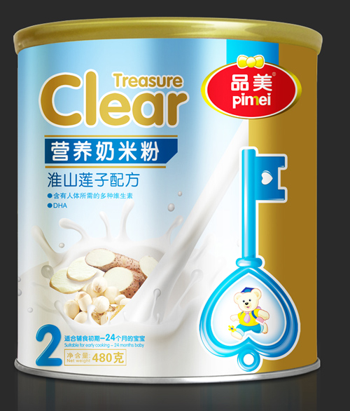 品美淮山蓮子配方奶米粉2段