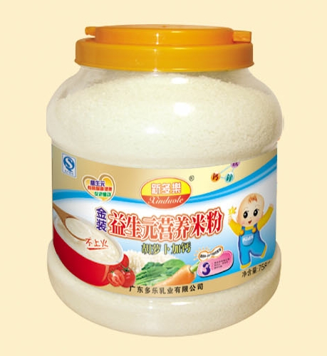 新多樂(lè)胡蘿卜加鈣益生元營(yíng)養(yǎng)米粉3段