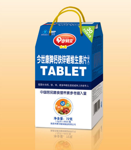 奇鶴堂今世康牌鈣鐵鋅硒維生素片