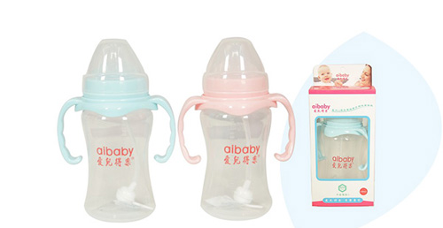 愛兒得樂250ml寬口PP帶柄自動奶瓶