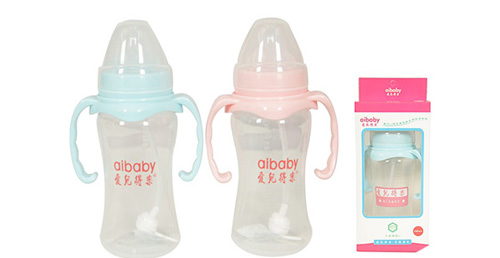 愛兒得樂(lè)280ml寬口PP帶柄自動(dòng)奶瓶