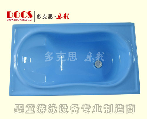 多克思樂彩單層嬰兒洗澡盆(平底)藍色