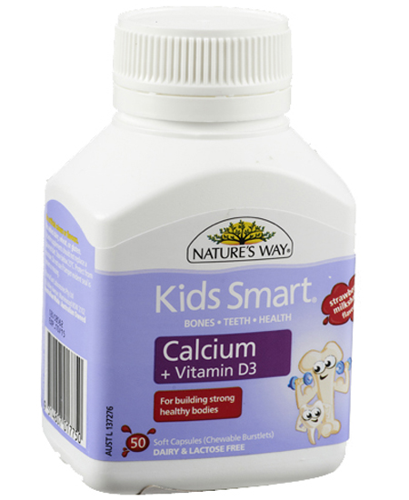 Natures Way鈣膠囊草莓奶昔味