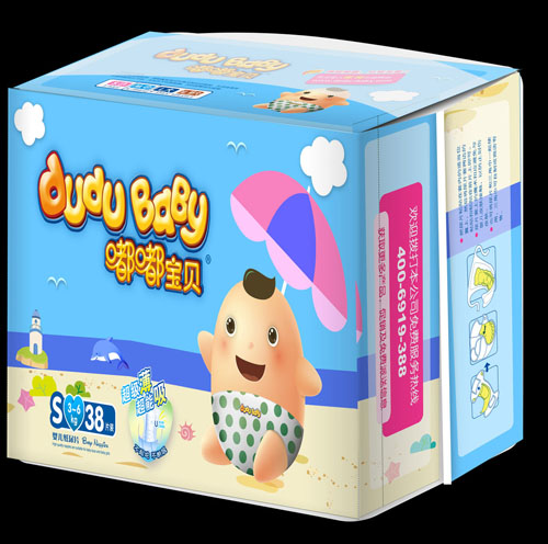 嘟嘟寶貝超級薄超能吸紙尿片S