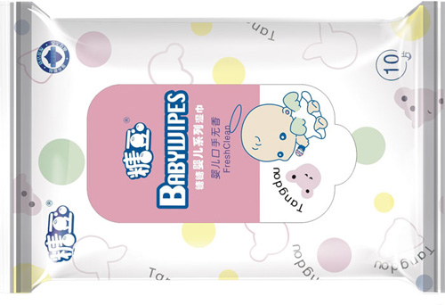 糖豆糖糖10片裝嬰兒手口無香濕巾