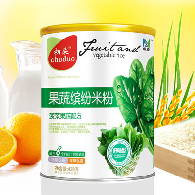 初朵菠菜果蔬配方米粉