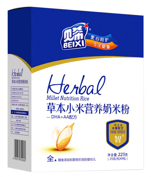 貝希DHA+AA草本小米營(yíng)養(yǎng)奶米粉