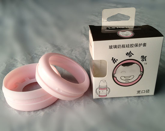 樂哈哈玻璃奶瓶硅膠保護(hù)套