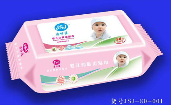 潔仕佳yinge潔膚柔濕巾80片