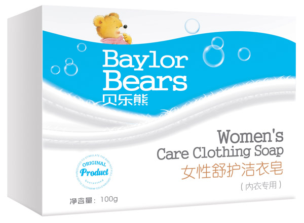 貝樂熊女性舒護(hù)潔衣皂100g