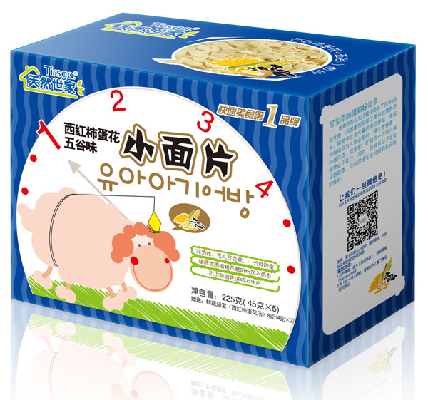 天然世家西紅柿蛋花五谷味小面片