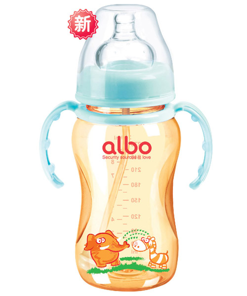 愛樂寶PPSU寬口自動奶瓶藍(lán)色300ml