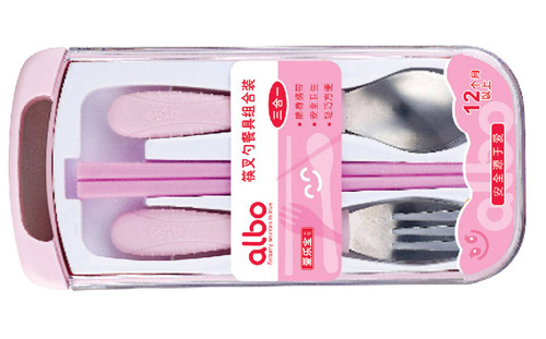 愛樂寶筷叉勺餐具組合裝