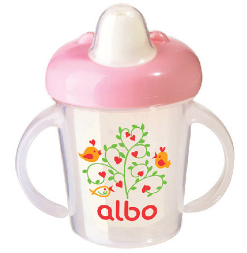 愛樂寶軟嘴學(xué)飲杯180ml粉色