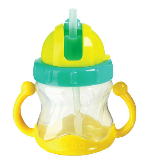 愛(ài)樂(lè)寶博文吸管杯210ml綠色