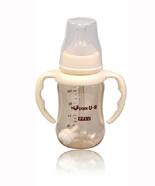 U親A315PPSU標(biāo)準(zhǔn)口徑帶柄自動(dòng)奶瓶150ML