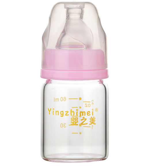 嬰之美標(biāo)口高硼硅玻璃奶瓶60ML
