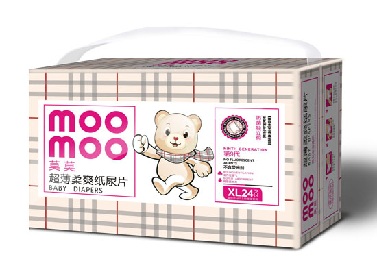 莫莫超薄柔爽紙尿片XL碼中包裝