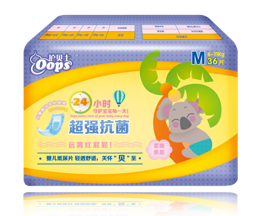 護(hù)貝士嬰兒紙尿片M碼36片