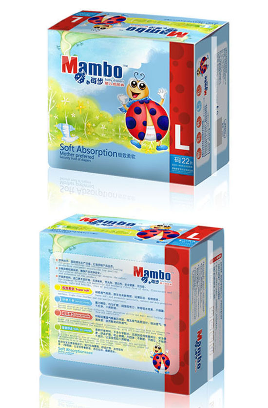 Mambo每步嬰兒紙尿褲L碼22片小包裝
