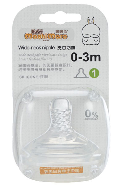 矇矇兔3D寬口奶嘴單個裝(0-3個月)