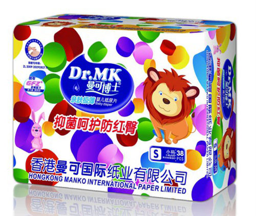 曼可博士親膚極薄嬰兒紙尿片S碼