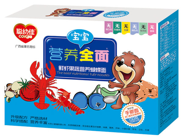 聰幼佳鮮蝦果蔬營(yíng)養(yǎng)蝴蝶面