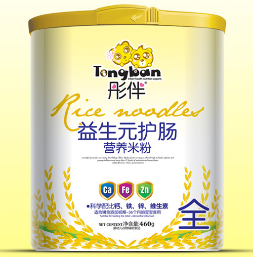 彤伴益生元護(hù)腸營養(yǎng)米粉桶裝全段