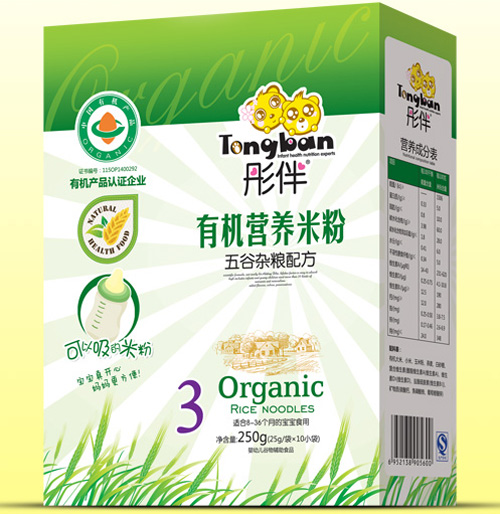 彤伴五谷雜糧有機(jī)米粉盒裝3段