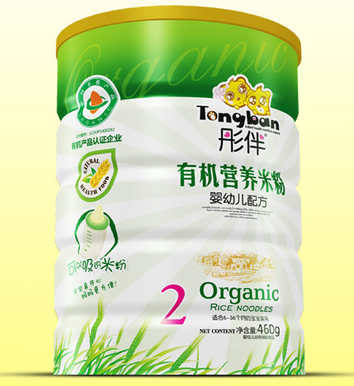 彤伴嬰幼兒有機(jī)米粉鐵聽裝2段