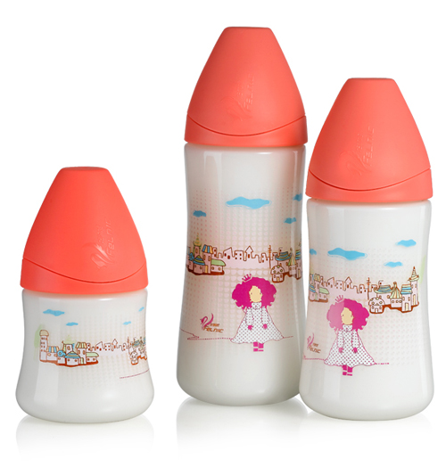 妃麗妮寬口徑時(shí)尚PP奶瓶