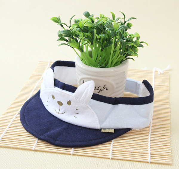 靚冠兒嬰幼兒空頂遮陽(yáng)帽子藏青色