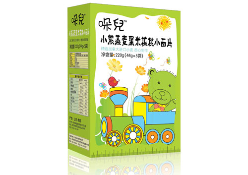 哚兒嬰幼兒小熊燕麥黑米核桃小面片