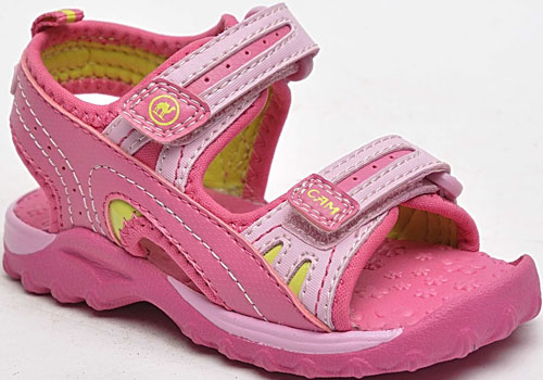 駱駝兒童沙灘鞋粉紅色