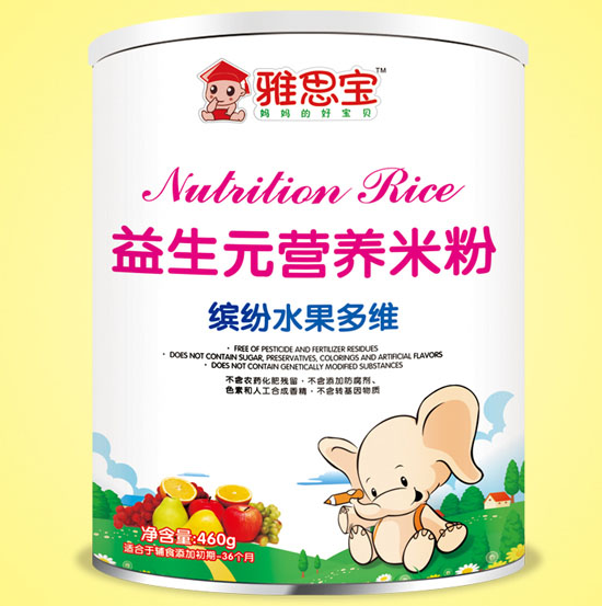 雅思寶益生元繽紛水果多維營(yíng)養(yǎng)米粉
