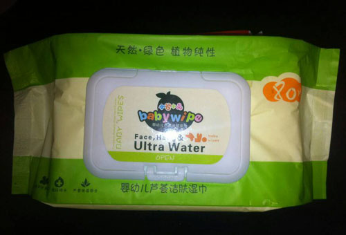 小谷小晶yingye蘆薈潔膚濕巾80片