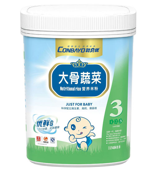 聰貝優(yōu)大骨蔬菜卜營(yíng)養(yǎng)米粉3段聽裝